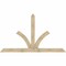 Ekena Millwork Richland Rough Sawn Timber Gable Bracket, Douglas Fir, 108"W x 63"H x 6"D x 6"F, 14/12 Pitch GBW108X63X0606RIC00RDF - alternate 1
